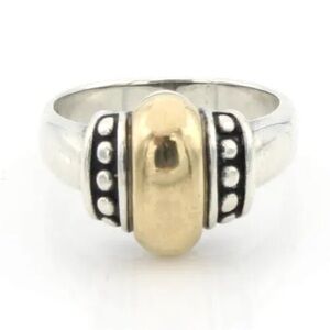 James Avery sterling silver 14k Unisex ring